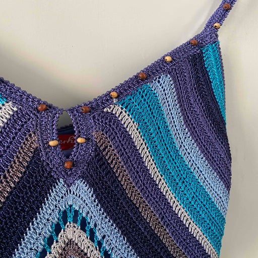 Robe longue en crochet