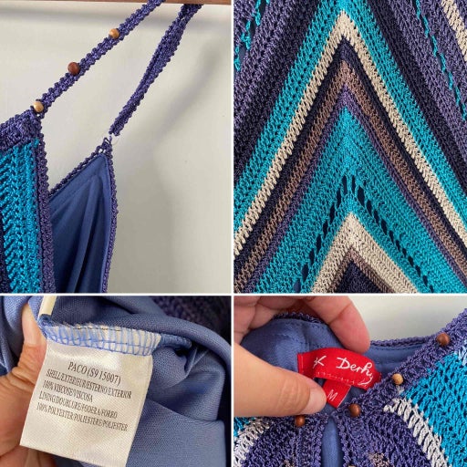Robe longue en crochet