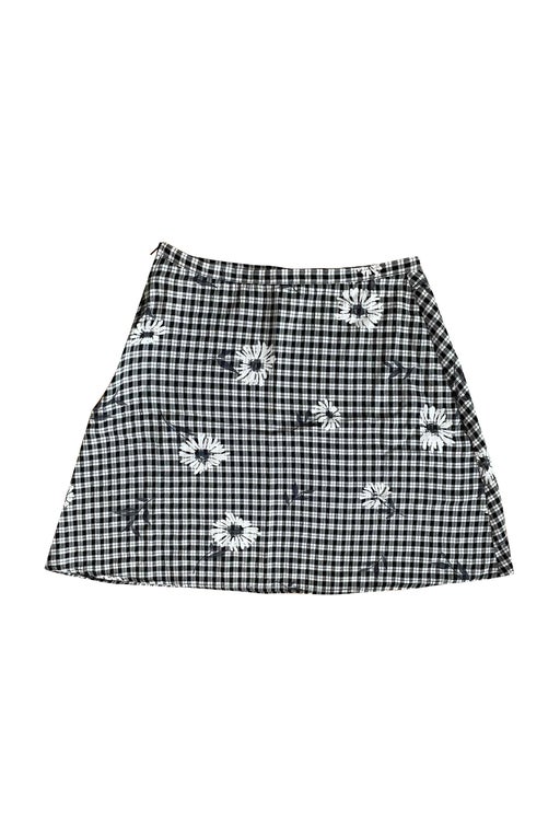 Floral gingham skirt