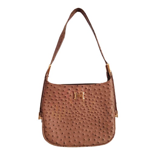 Ostrich leather bag
