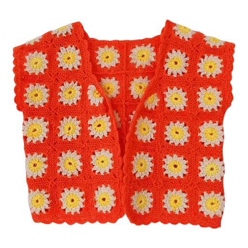 Gilet sans manches en crochet