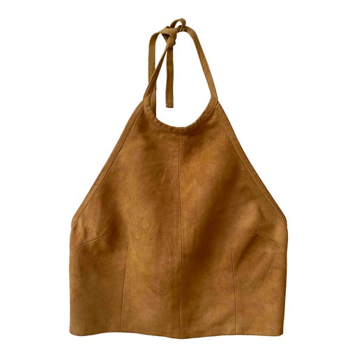 Crop top en daim