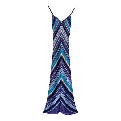 Robe longue en crochet
