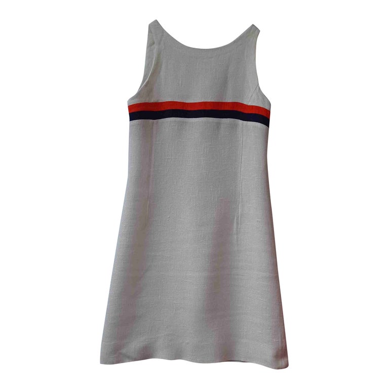 White shift dress