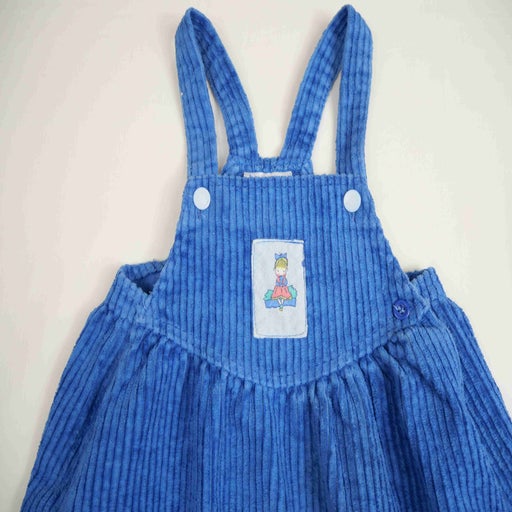 Robe salopette en velours côtelé