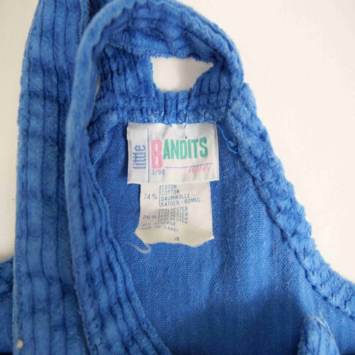 Robe salopette en velours côtelé