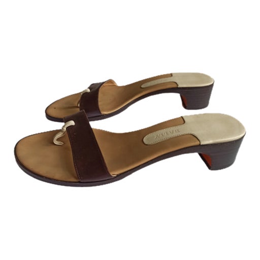 Mules en cuir 