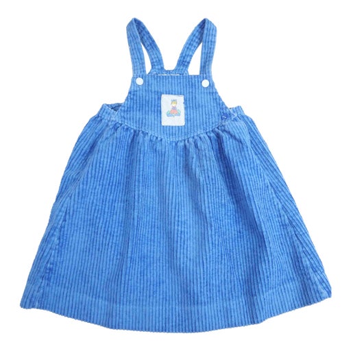 Robe salopette en velours côtelé