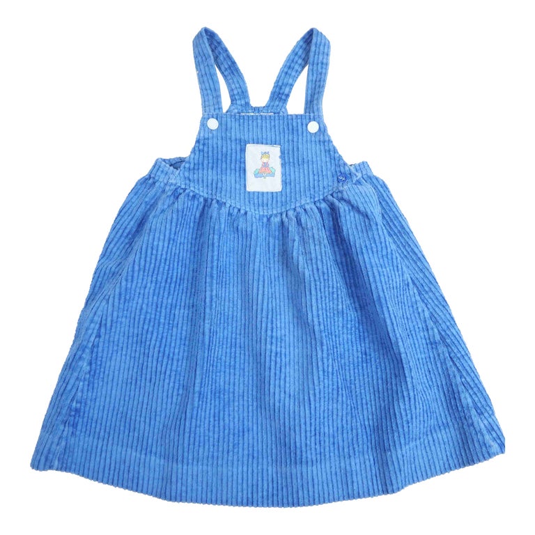Robe salopette en velours côtelé