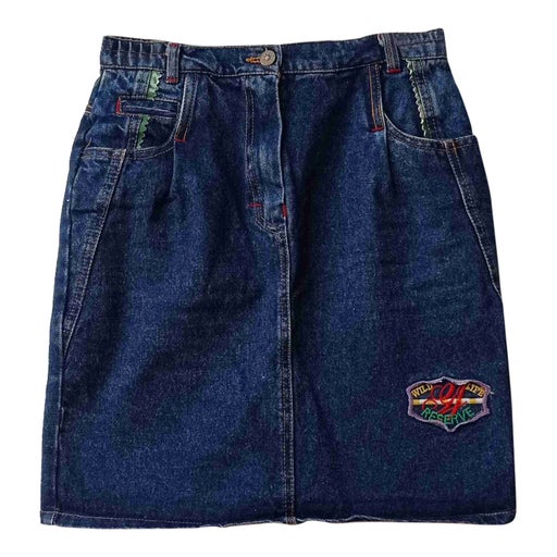 Denim mini skirt