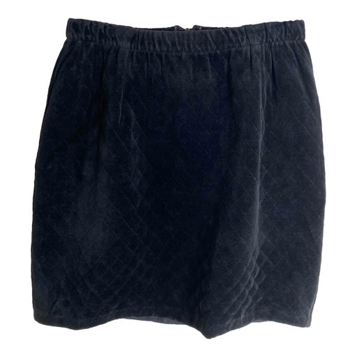 Velvet mini skirt