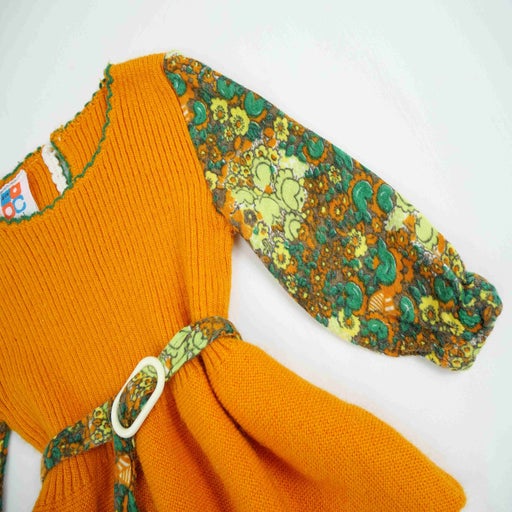 Robe en laine et coton