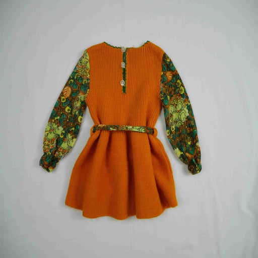 Robe en laine et coton