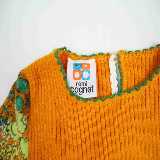 Robe en laine et coton