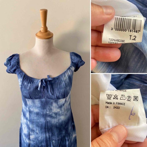 Robe midi tie and dye