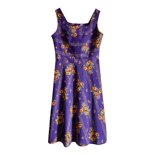 Robe midi en coton