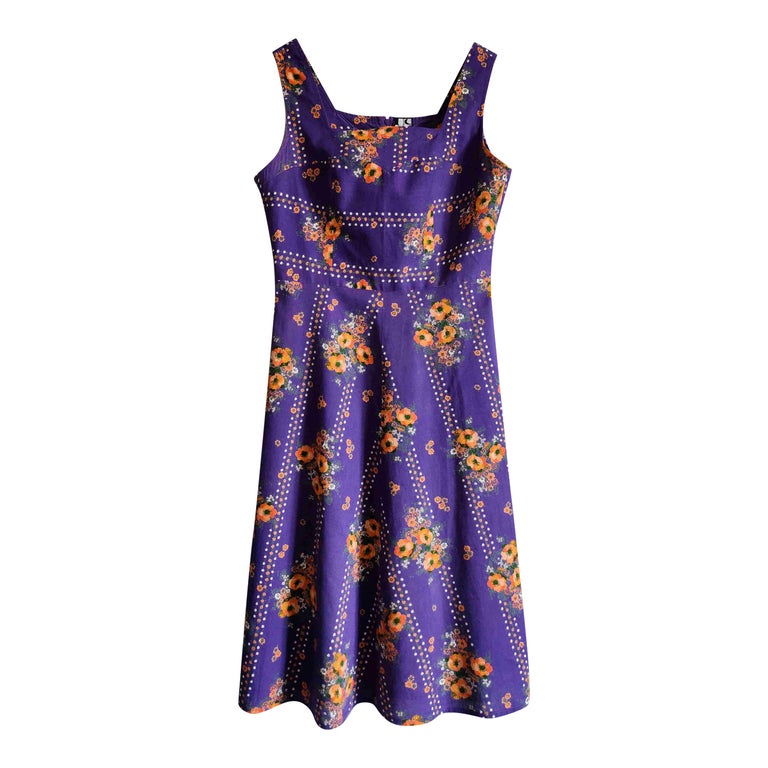 Robe midi en coton