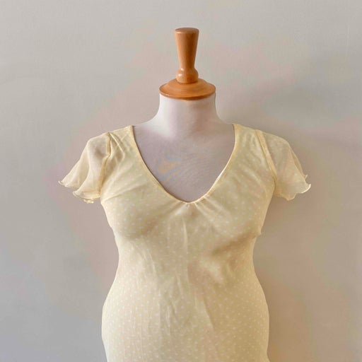Robe midi à pois