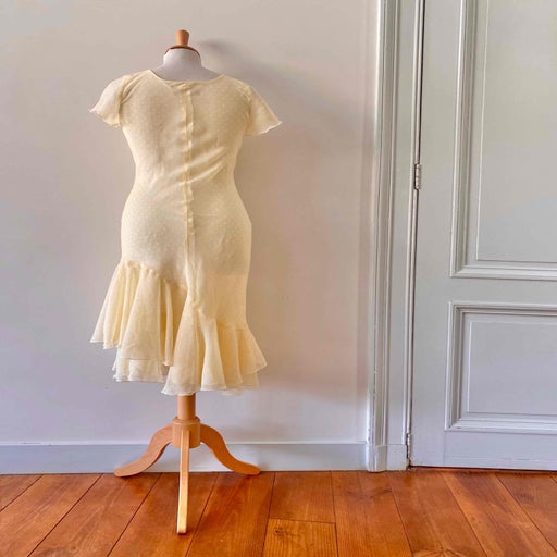 Robe midi à pois