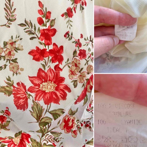 Robe nuisette à fleurs