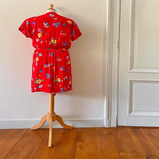 Combishort à fleurs