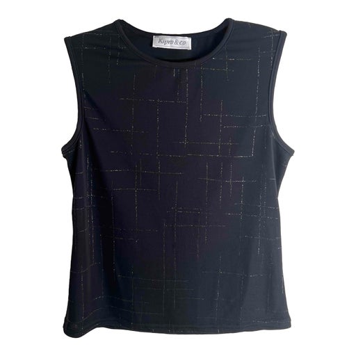 Top noir à paillettes