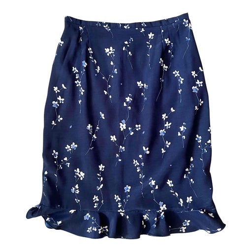 Floral midi skirt