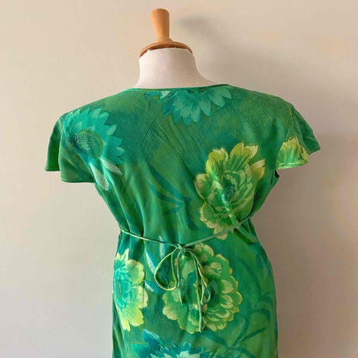 Robe midi à fleurs