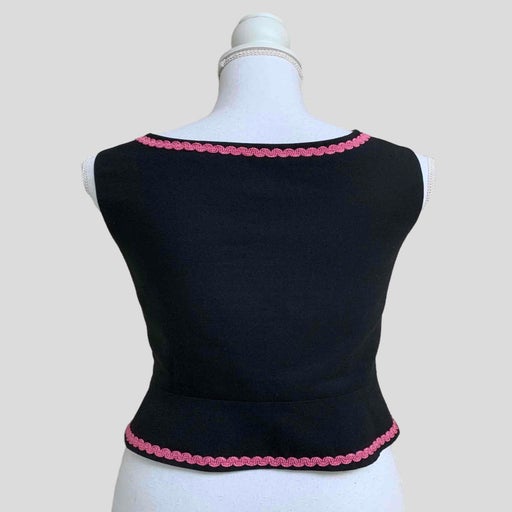 Gilet sans manches brodé