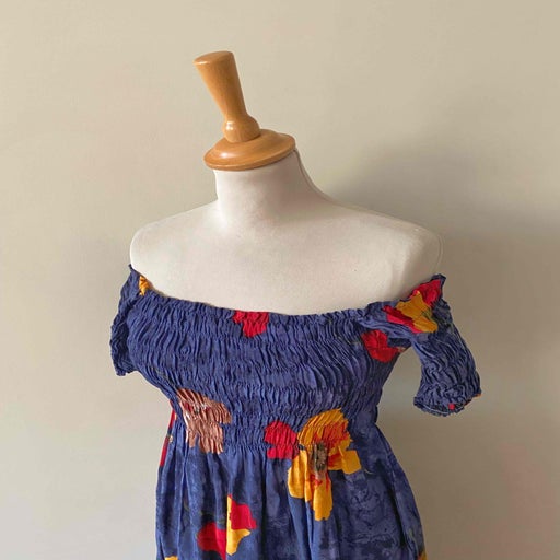 Robe longue à fleurs