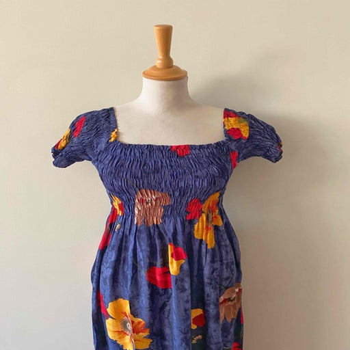Robe longue à fleurs