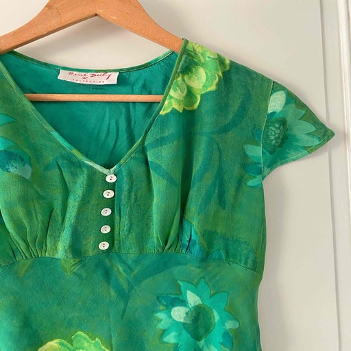 Robe midi à fleurs