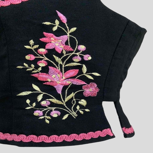 Gilet sans manches brodé