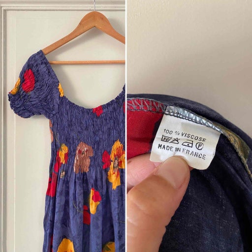 Robe longue à fleurs