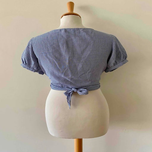 Crop top vichy à nouer