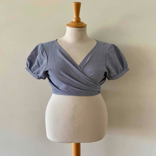 Crop top vichy à nouer