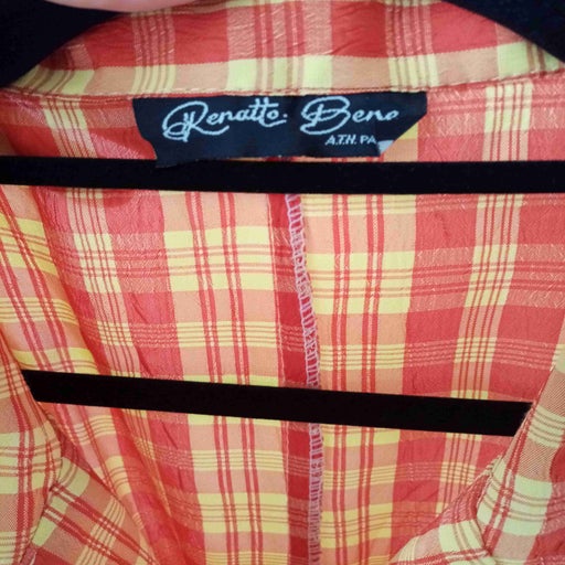 Checked long dress