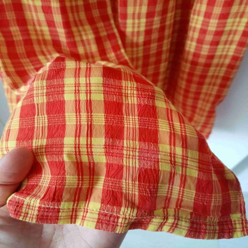 Checked long dress
