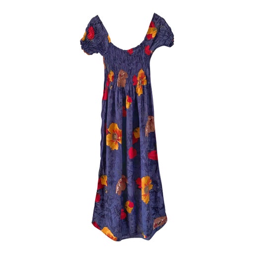 Robe longue à fleurs