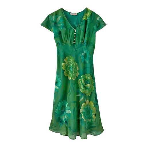 Robe midi à fleurs