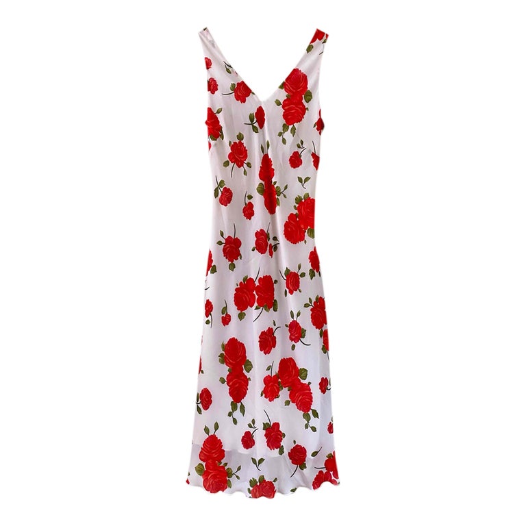 Robe midi à fleurs