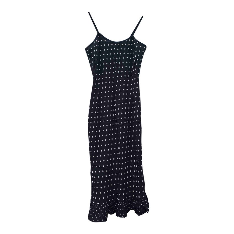 Robe longue à pois 
