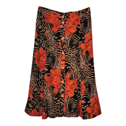 Long floral skirt
