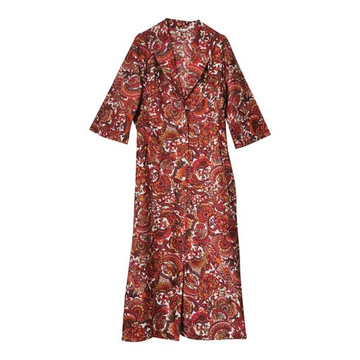 Robe longue en coton