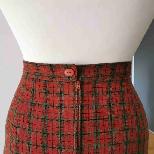 Wool mini skirt