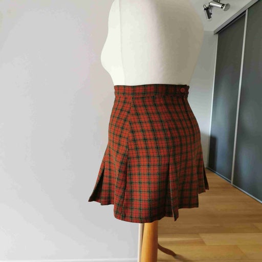 Wool mini skirt