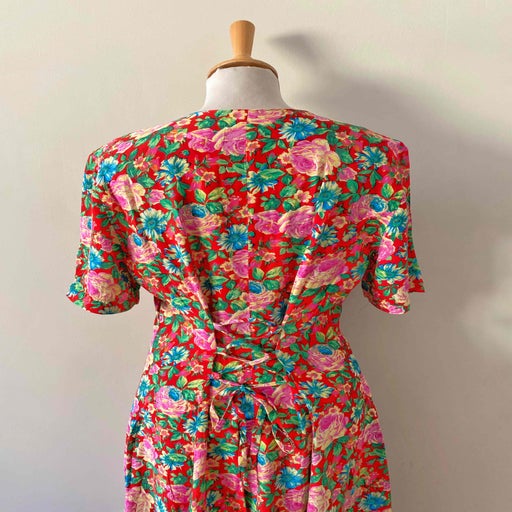 Robe longue à fleurs