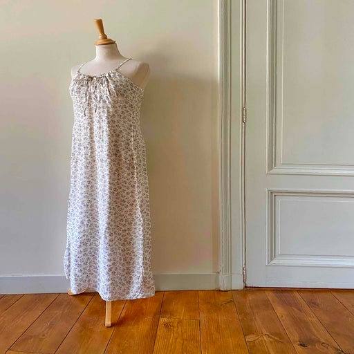 Robe longue à fleurs