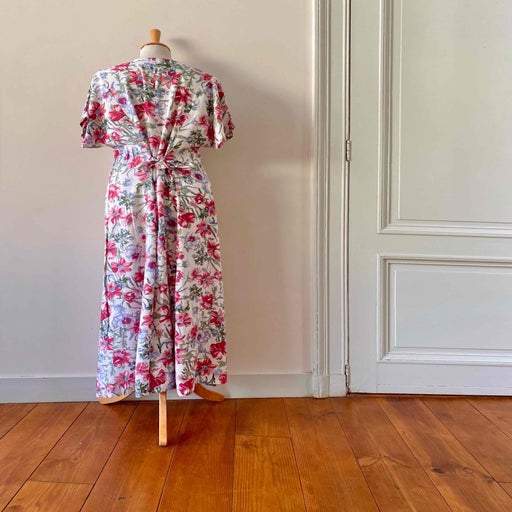 Robe longue à fleurs