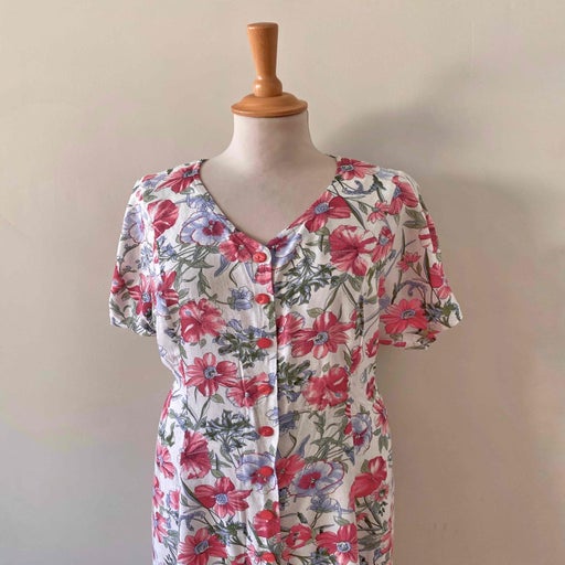 Robe longue à fleurs